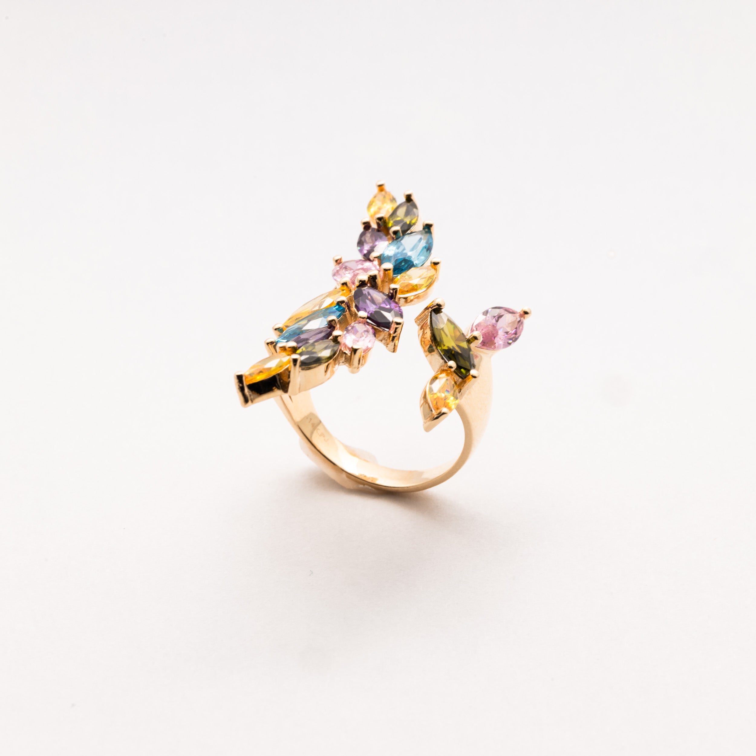 Multicolor Zirconia Ring