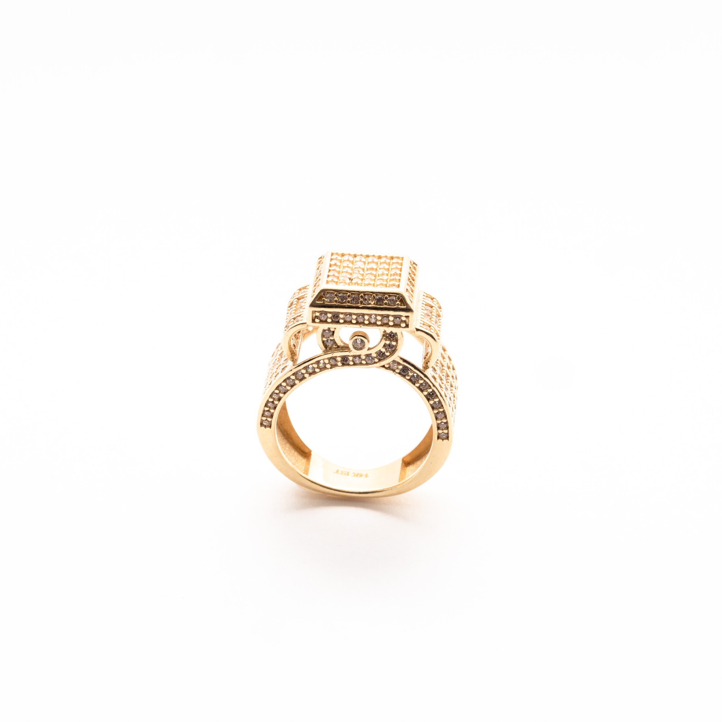 Raised Square Zirconia Ring