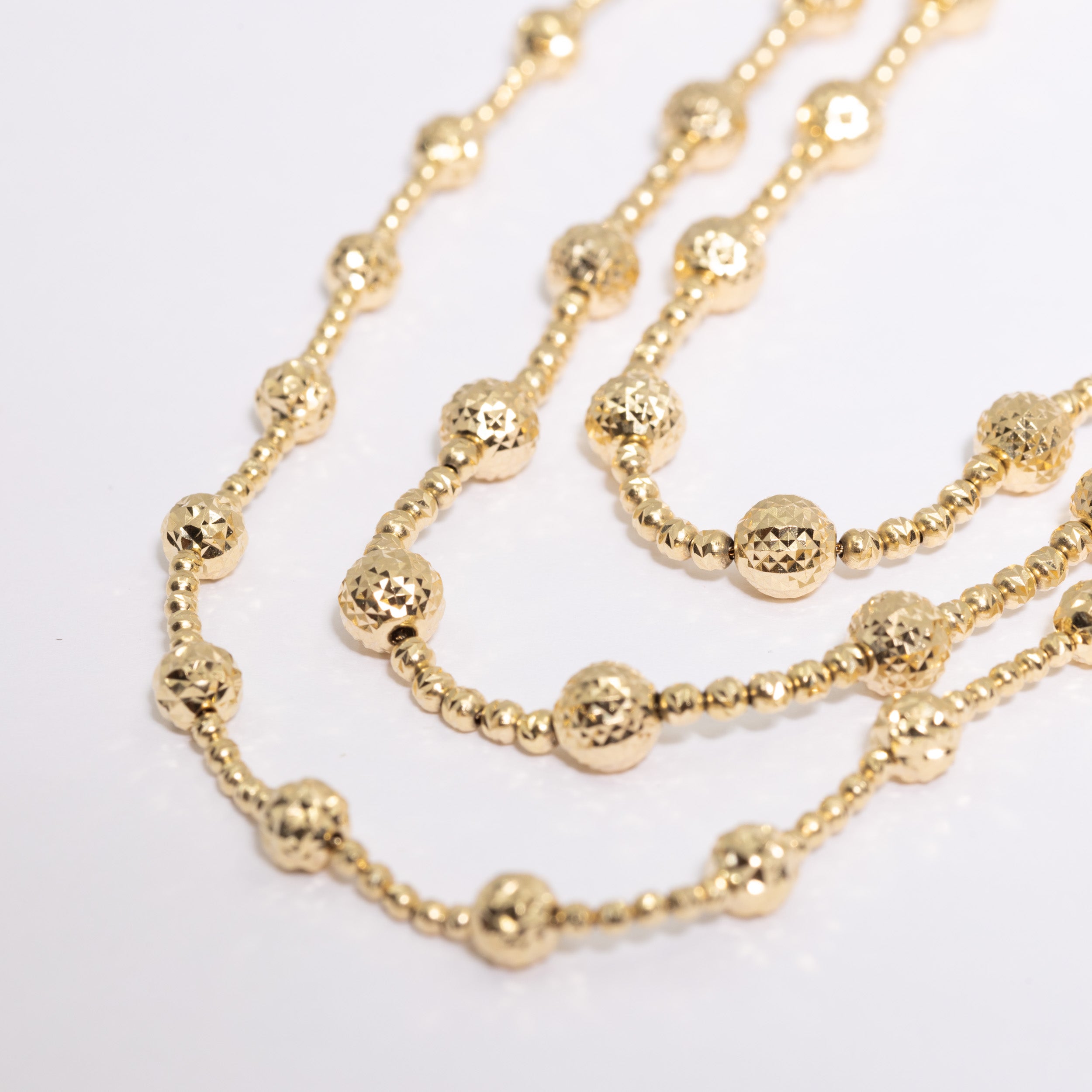 Bead Diamond Cut Chain
