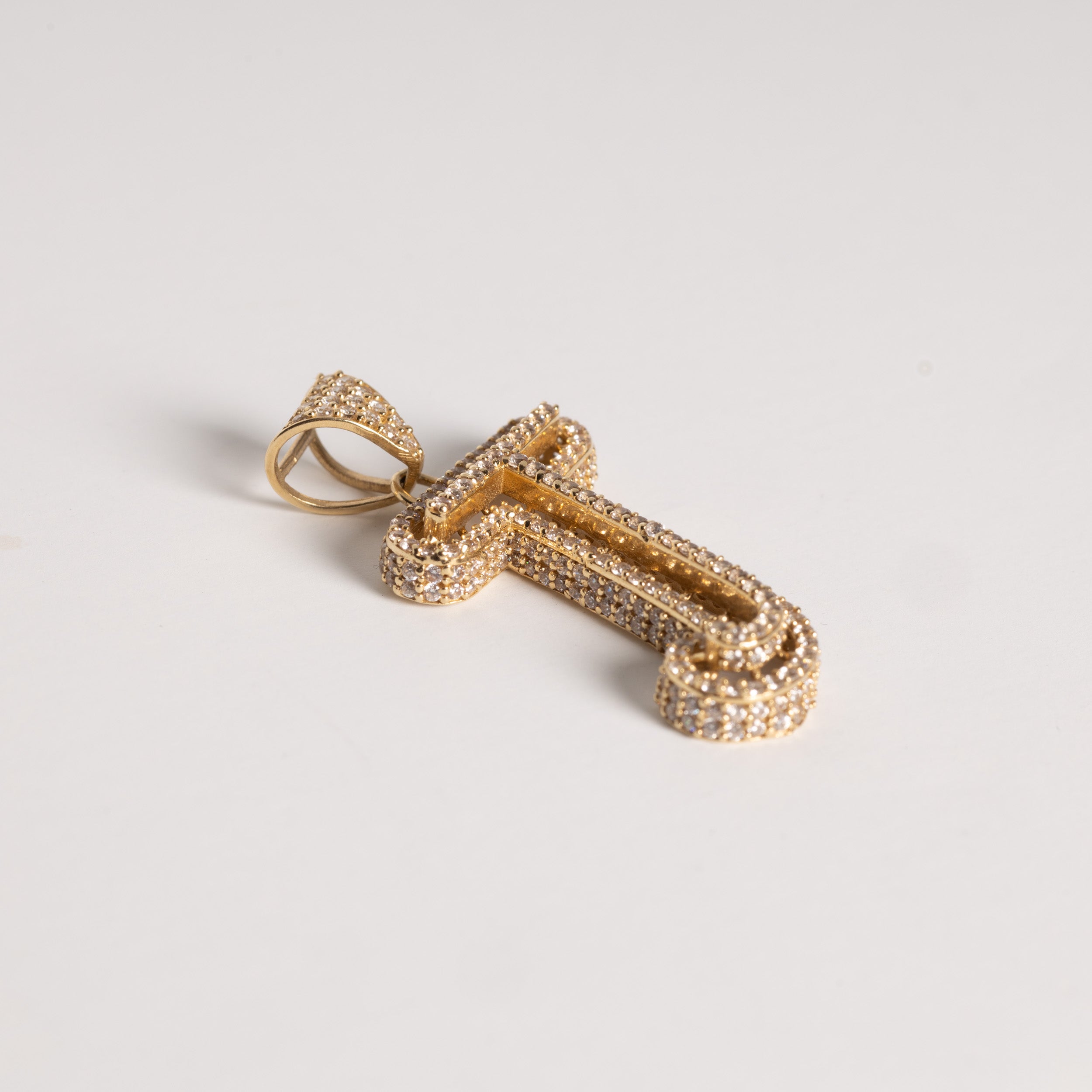 Letter J Zirconia Pendant