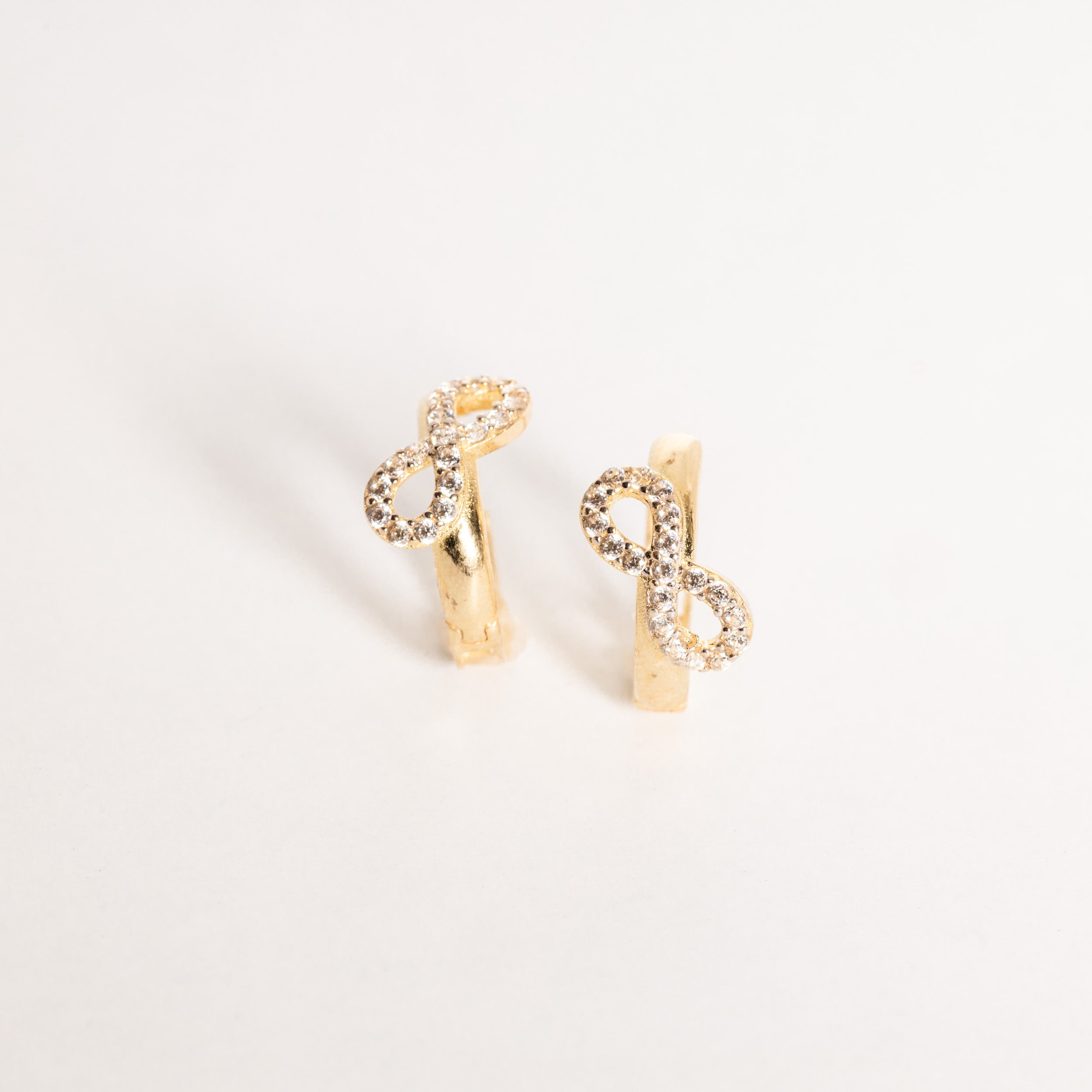 Infinity Huggie Earrings