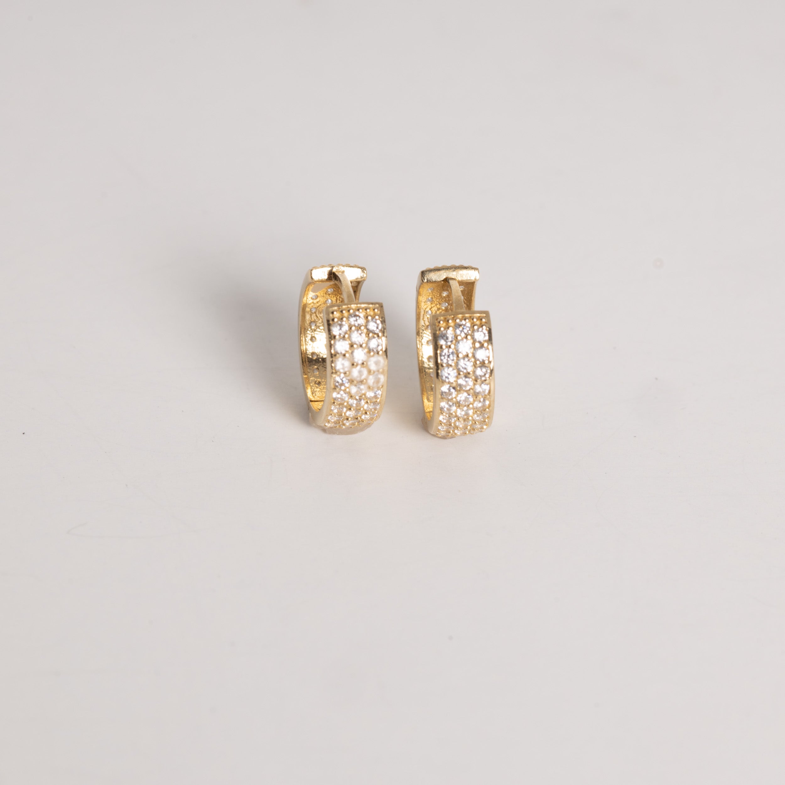 Zirconia Medium Huggie Earrings