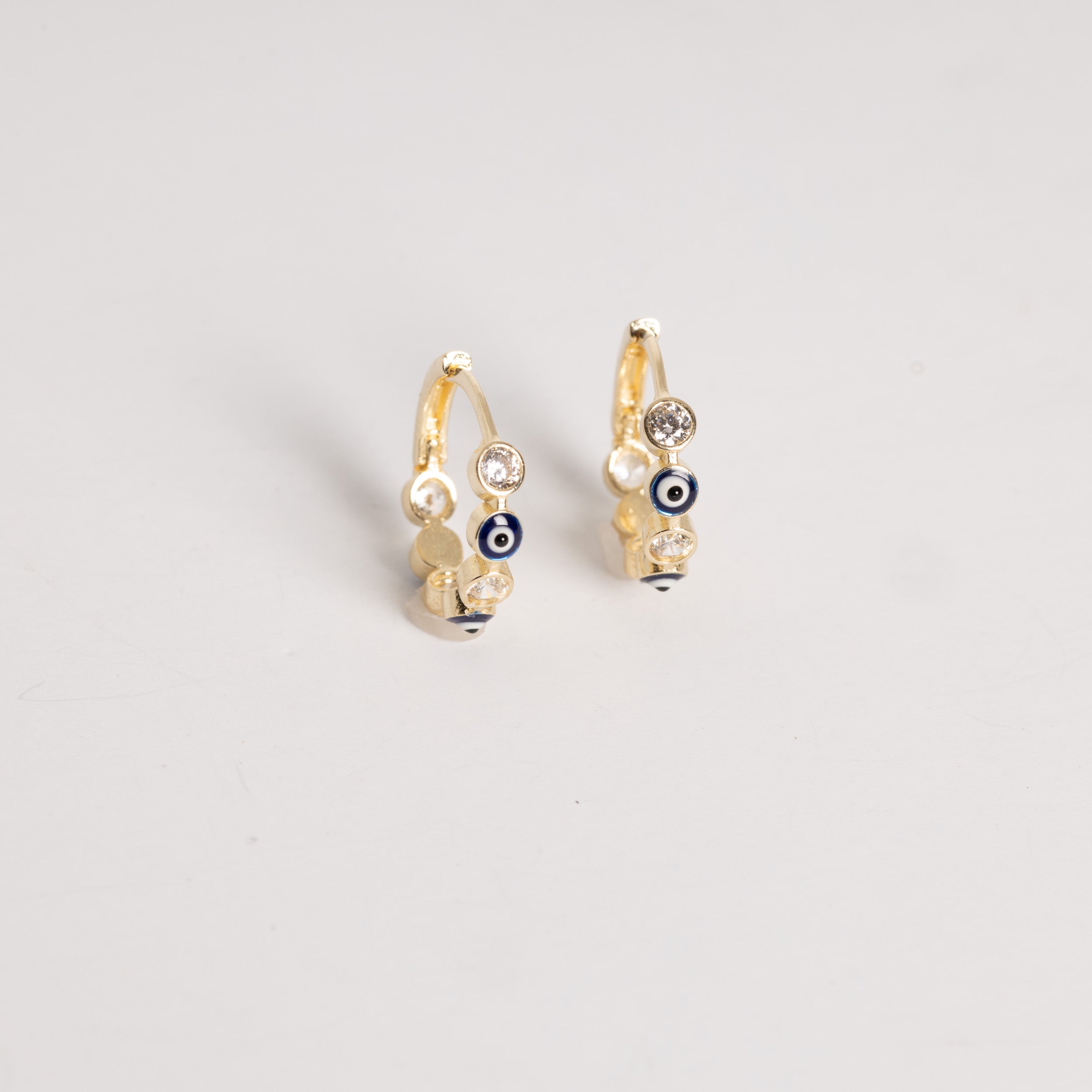 Evil Eyes Huggies Earring
