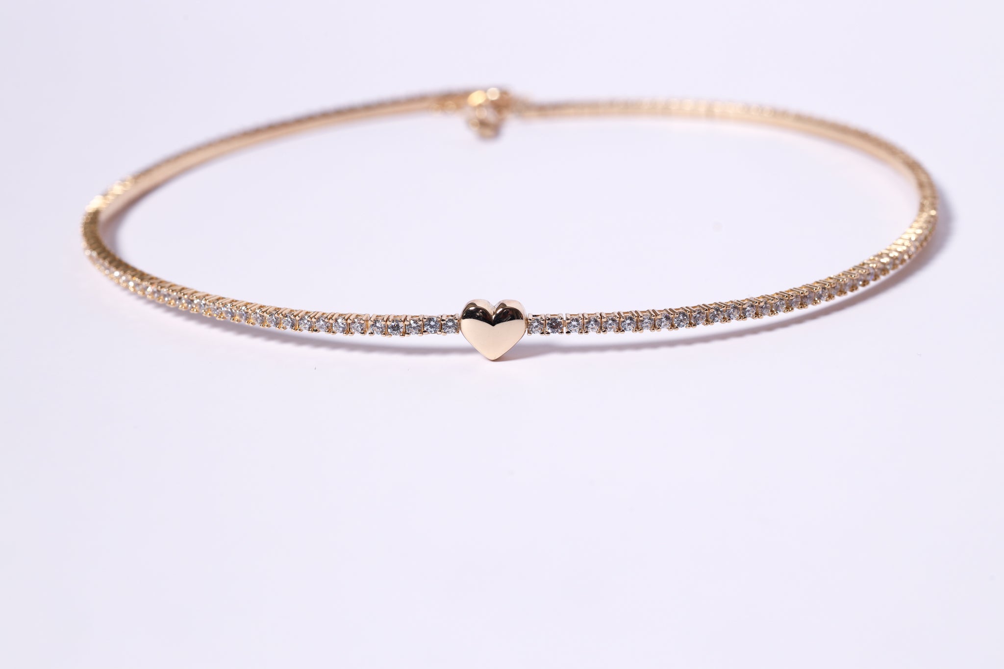 Tennis Heart Necklace