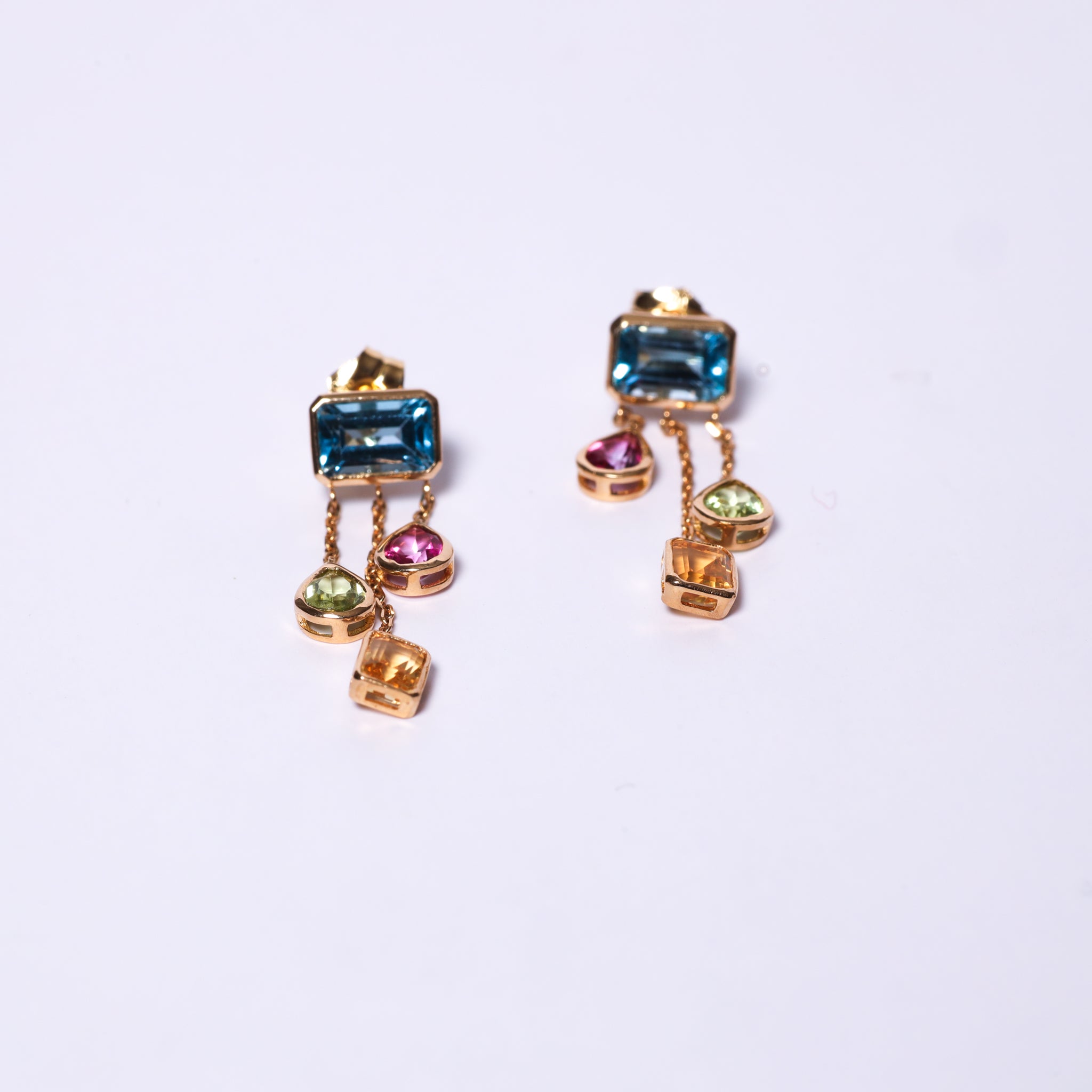 Multi Stones Earrings