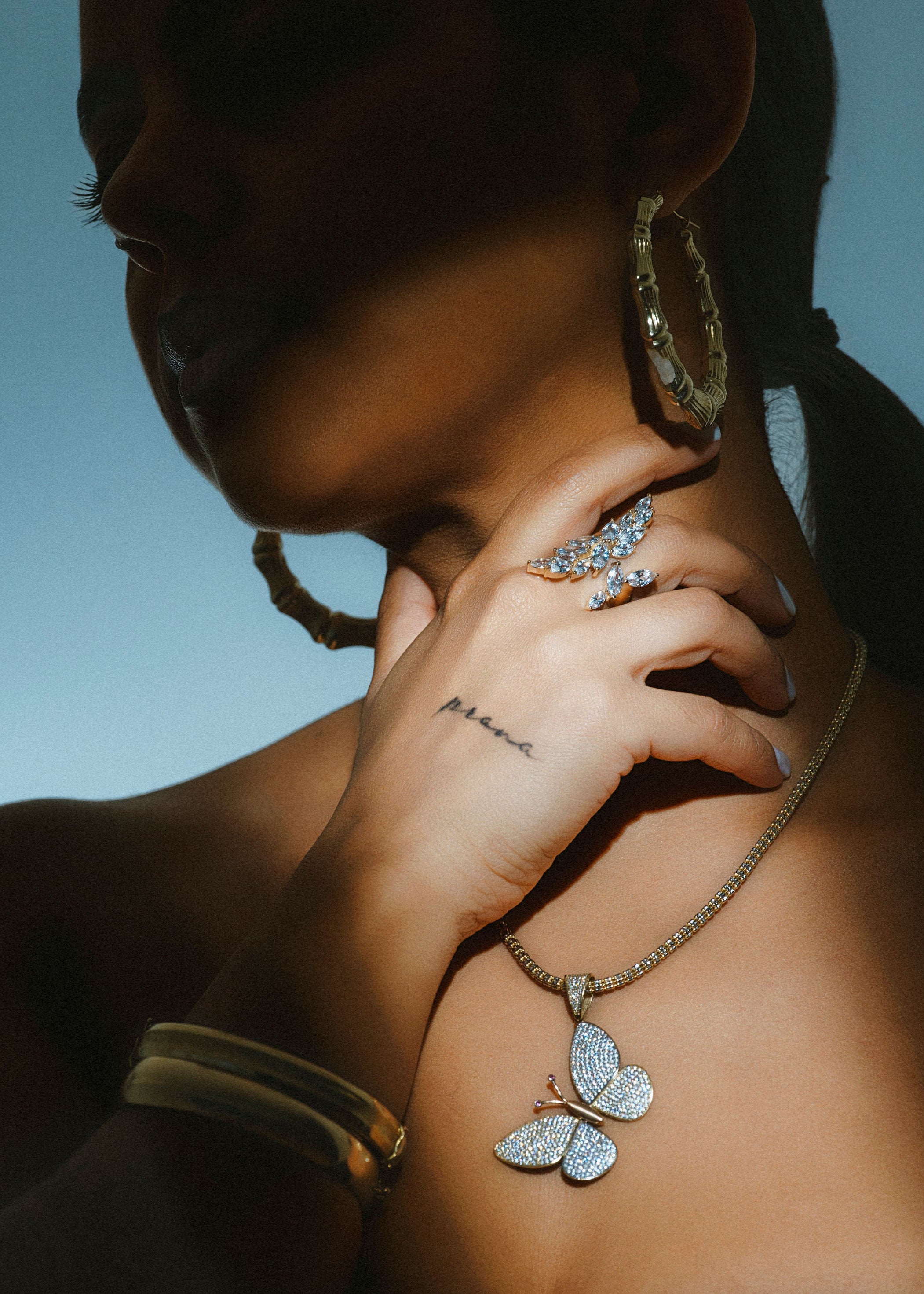 White Pear Zirconia Stone Ring