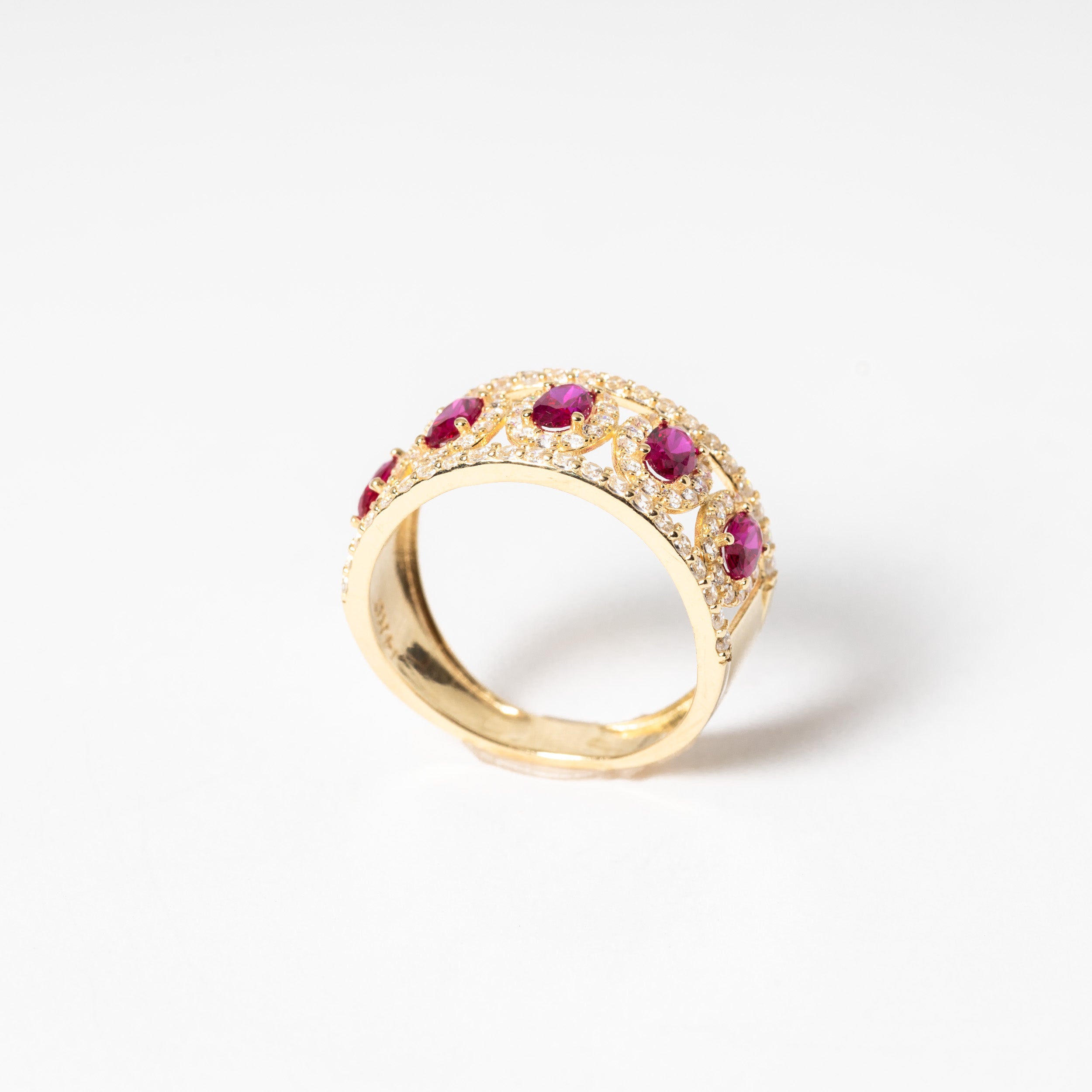 Red Garnet Eternity Band