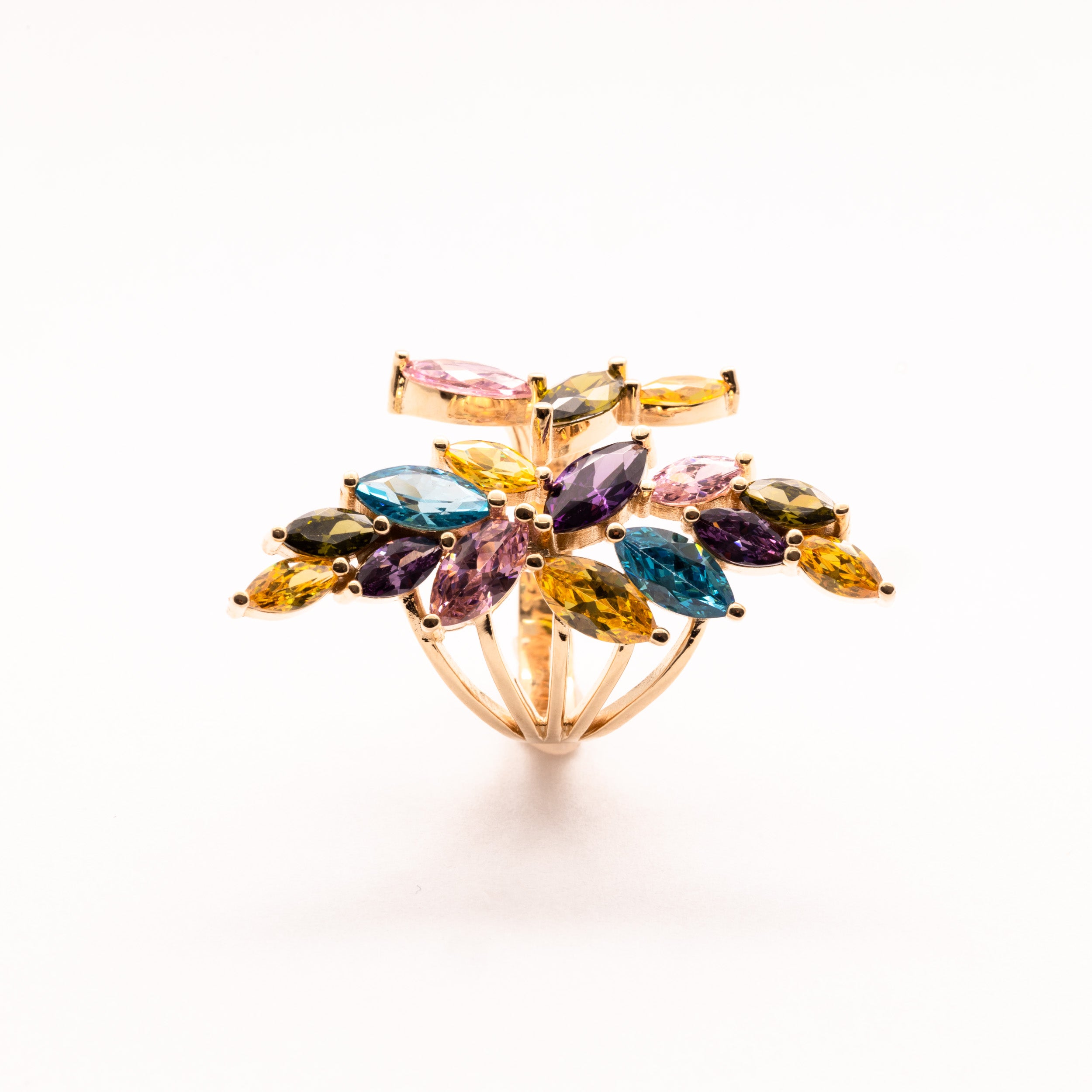 Multicolor Zirconia Ring