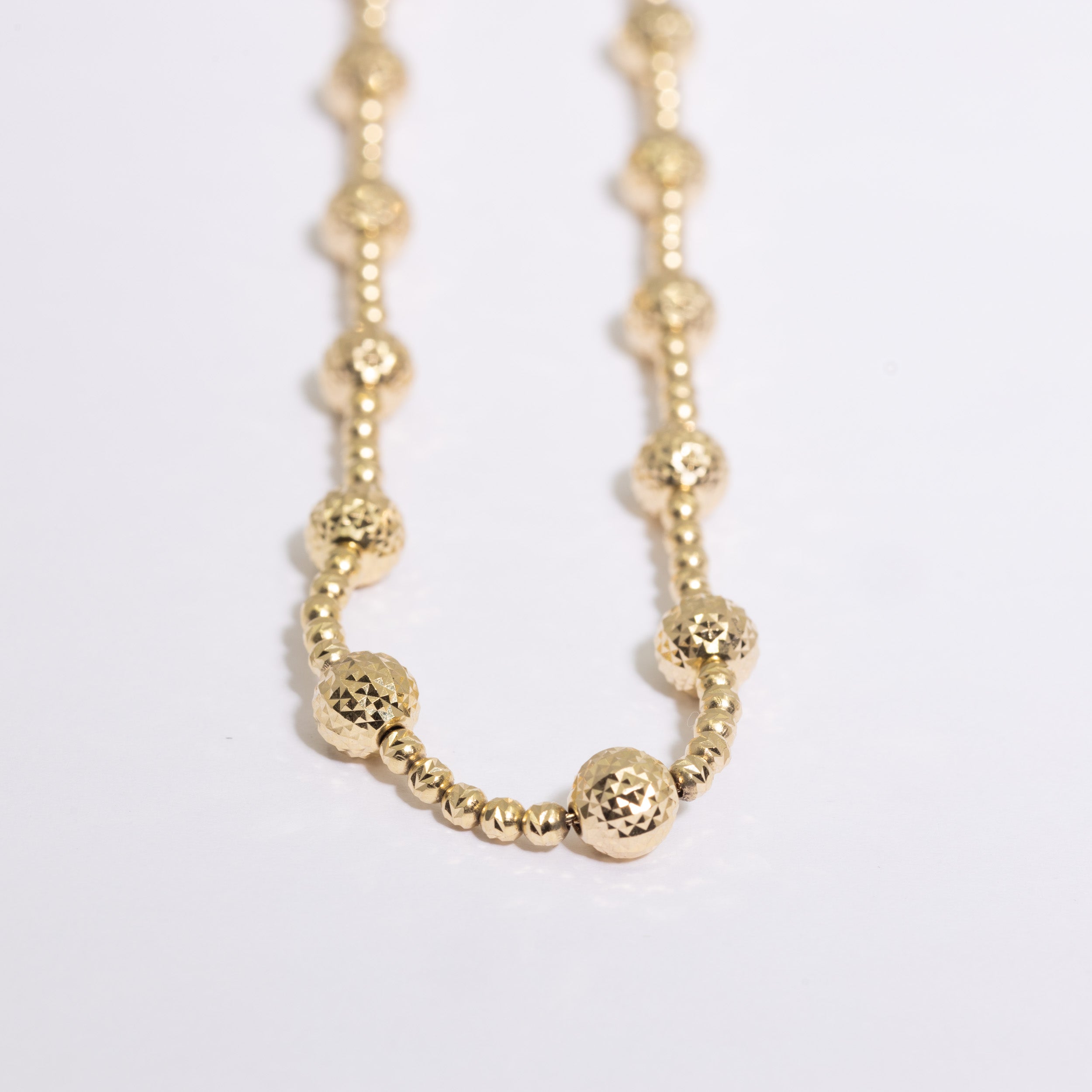 Bead Diamond Cut Chain