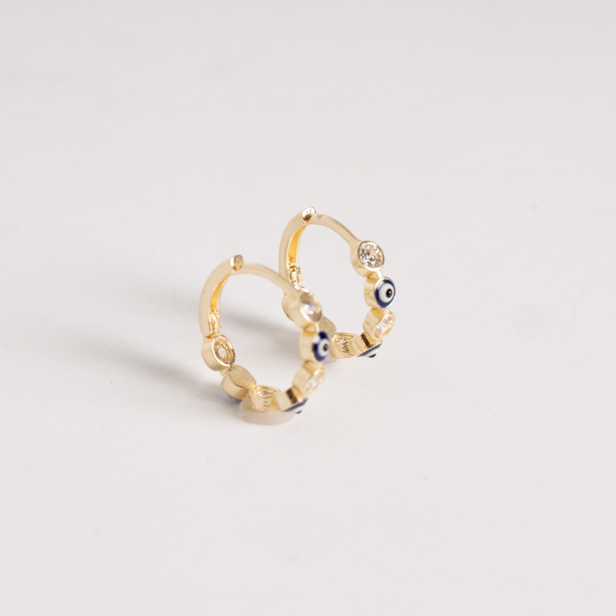 Evil Eyes Huggies Earring