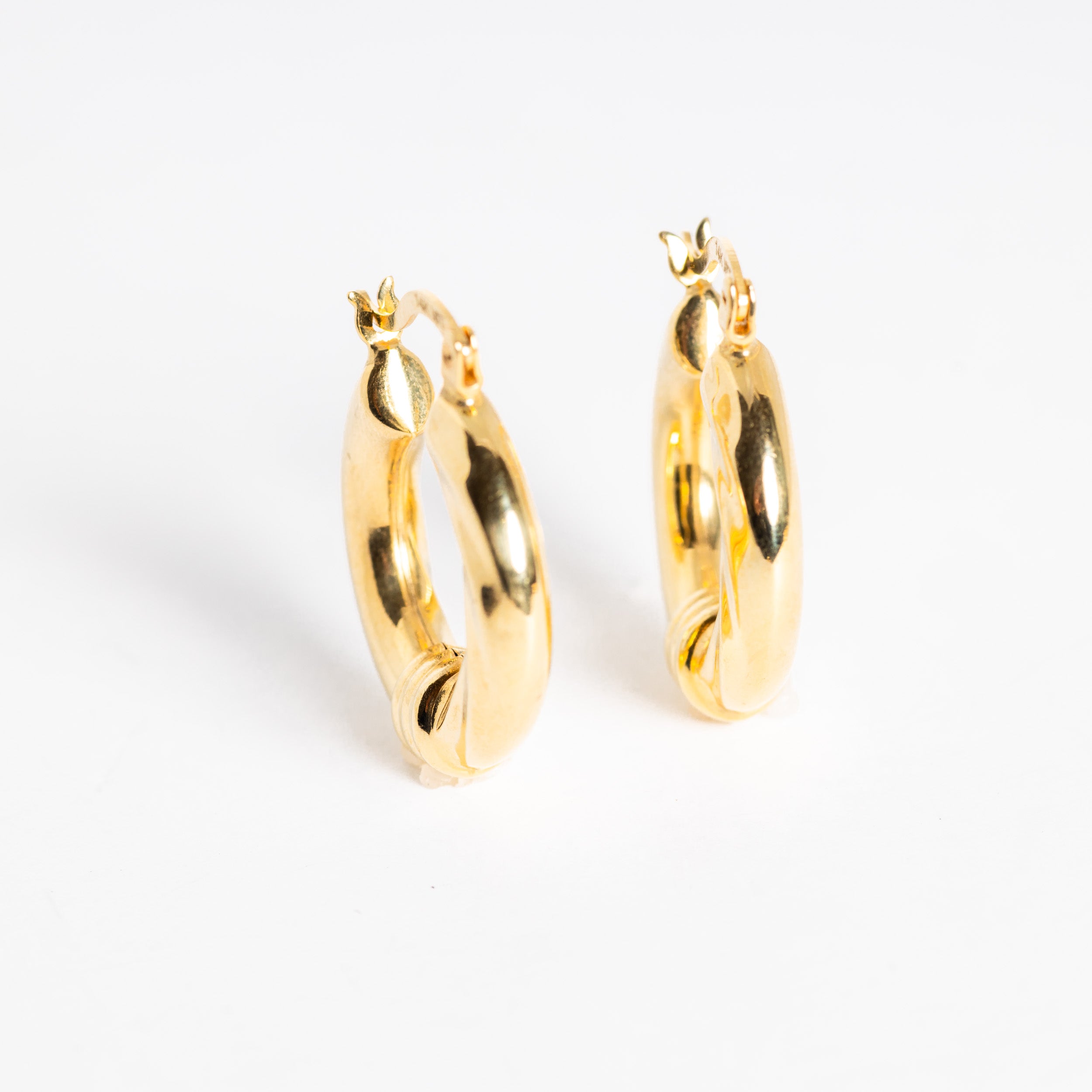 Smooth Gold Small Huggie Earrings
