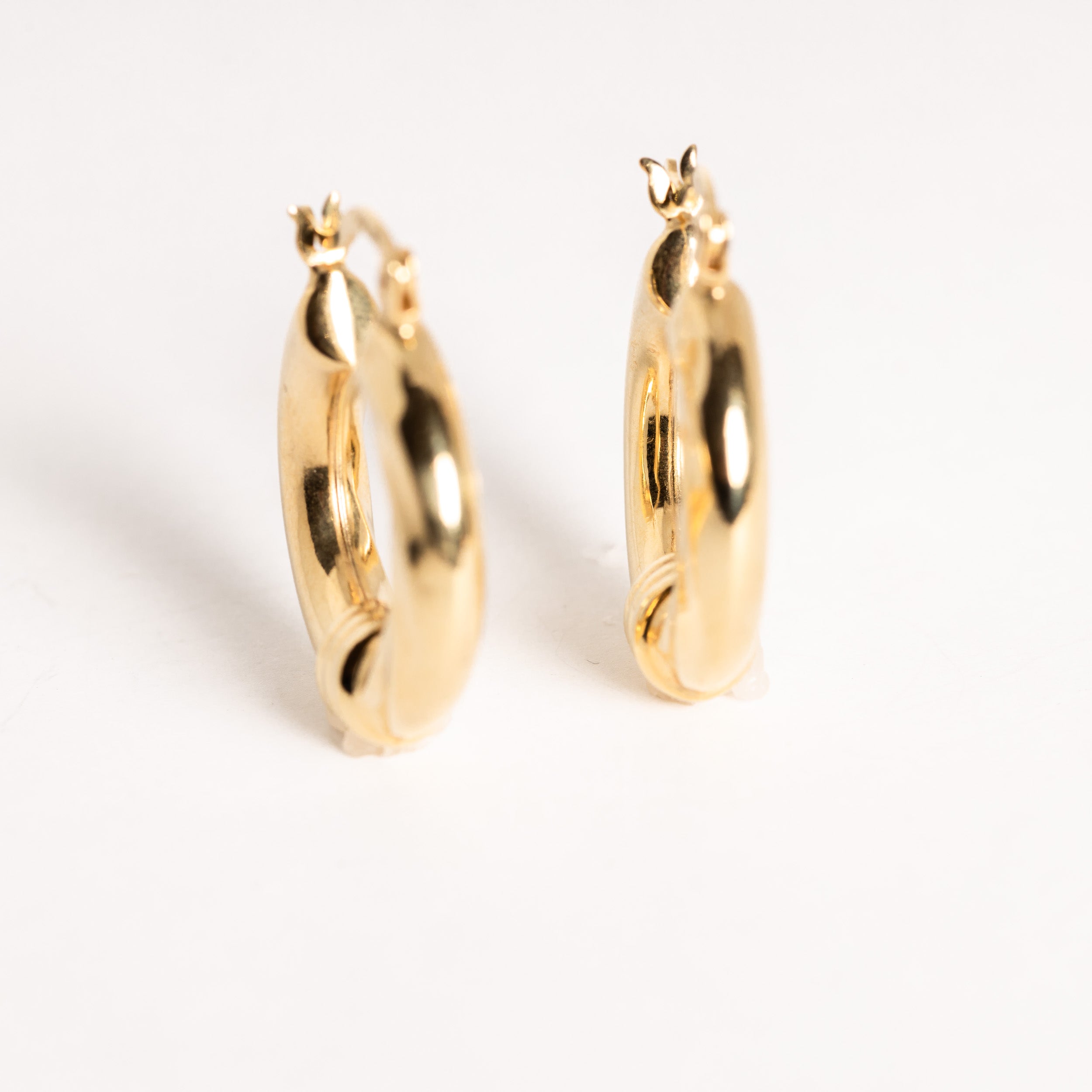 Smooth Gold Small Huggie Earrings