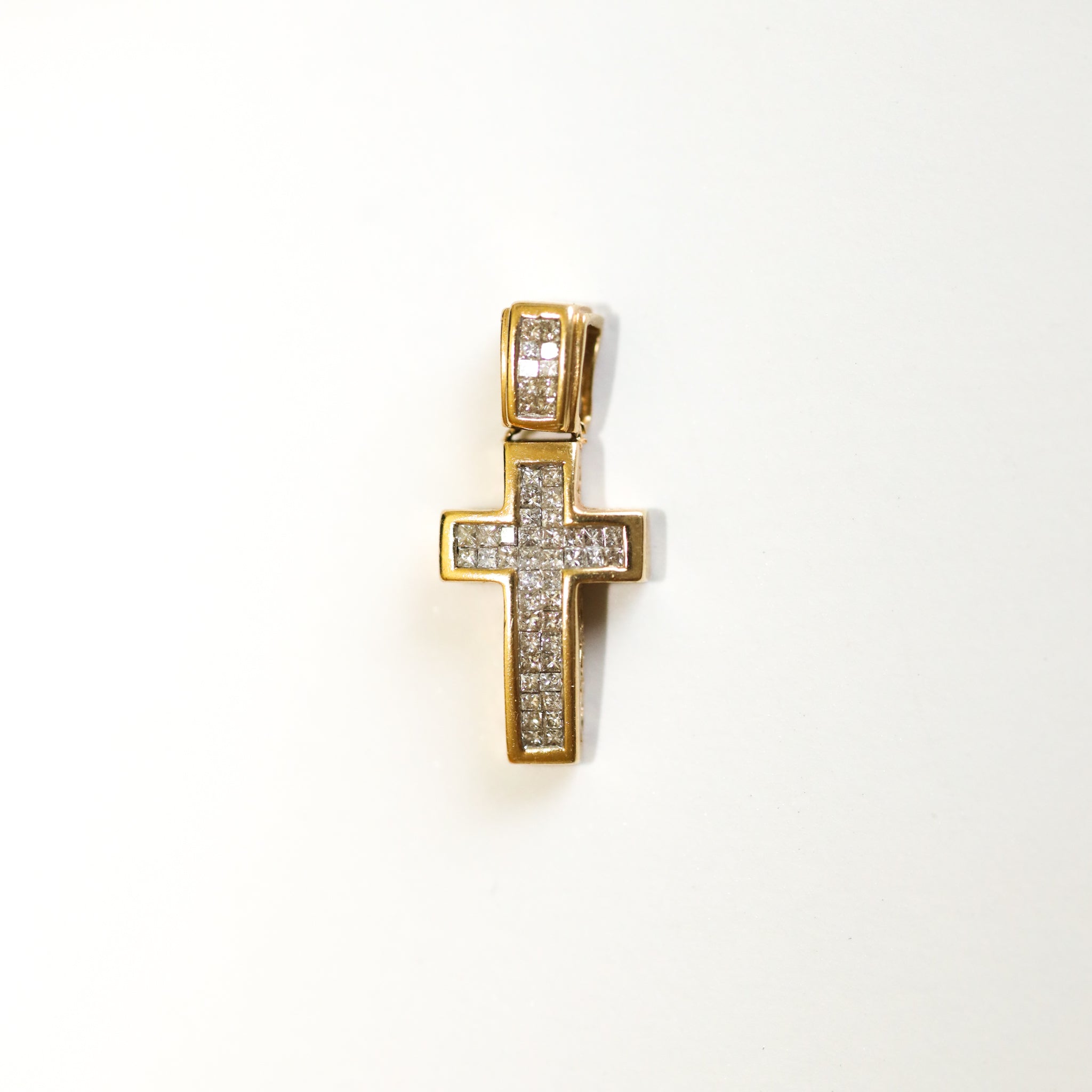 Dainty Diamond Cross Pendant