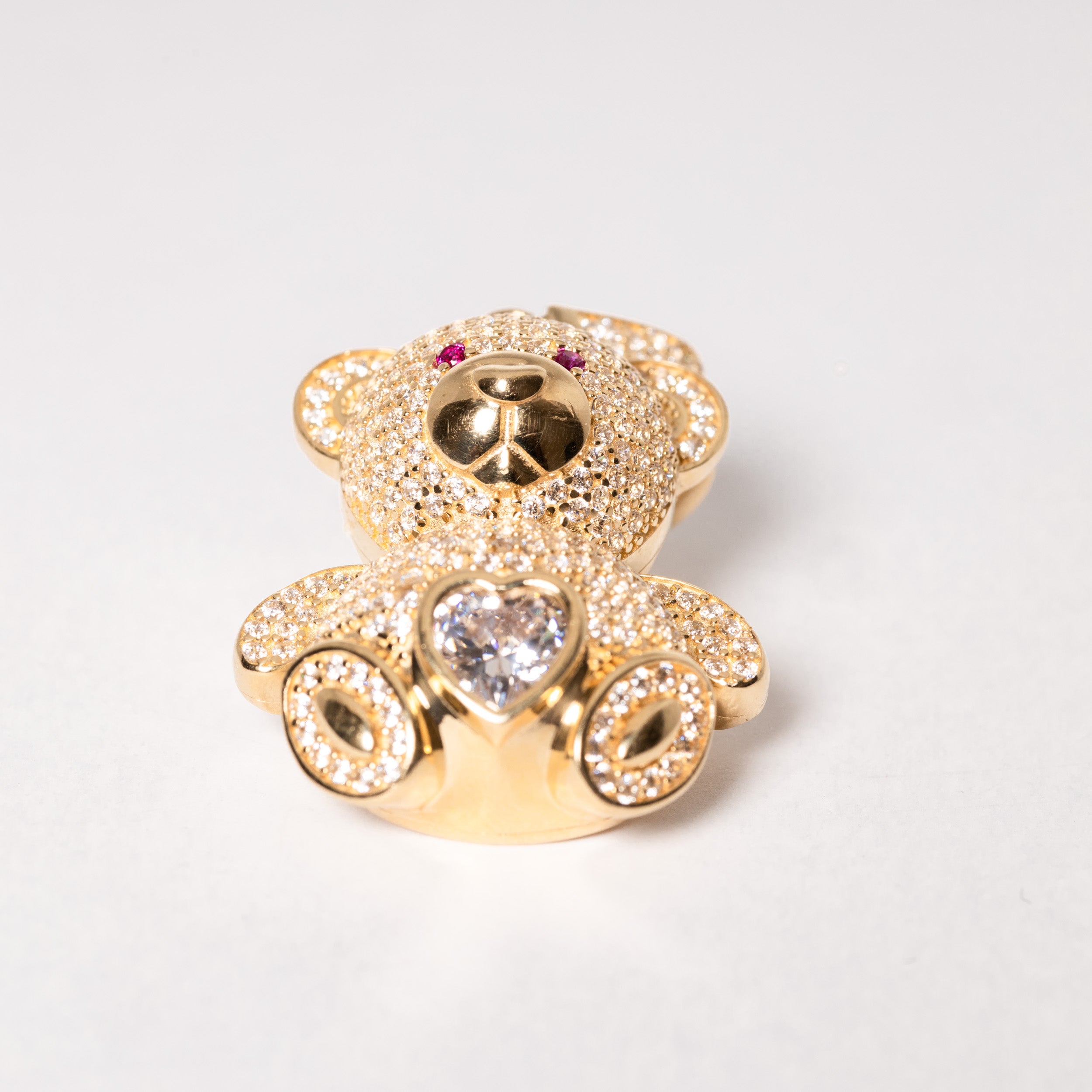 Gold Teddy Bear Pendant