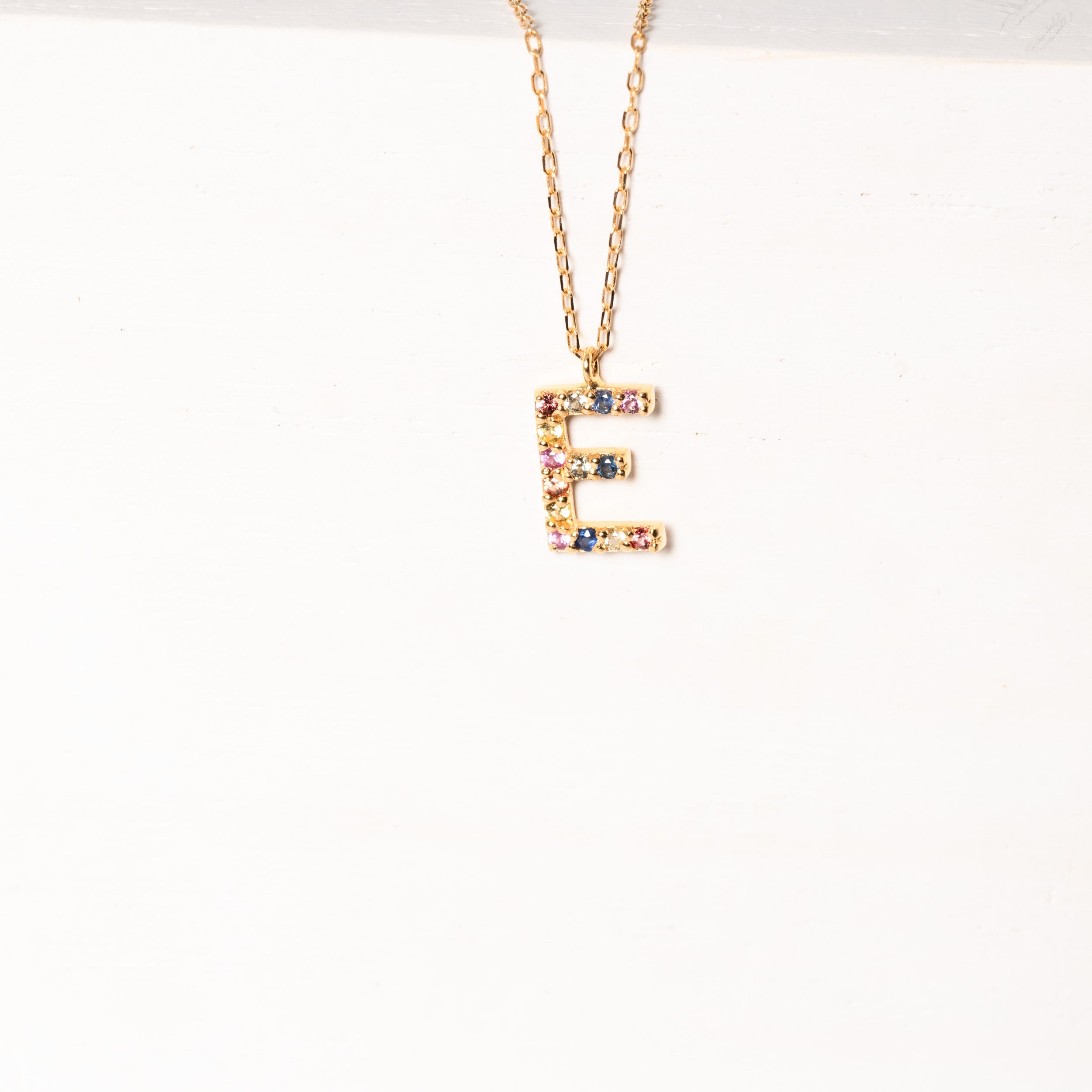 Dainty Letter E Chain
