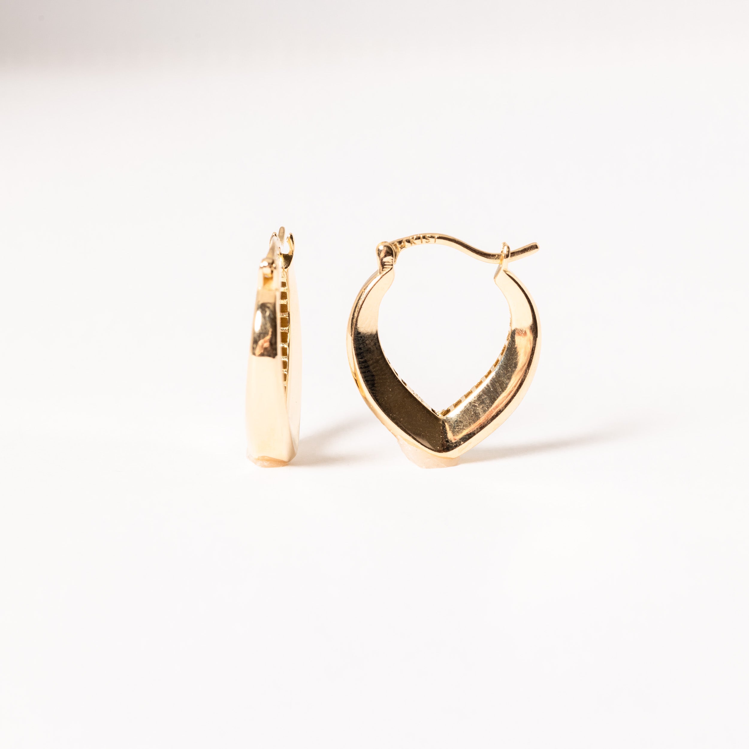 Drop-Shape Gold Huggies